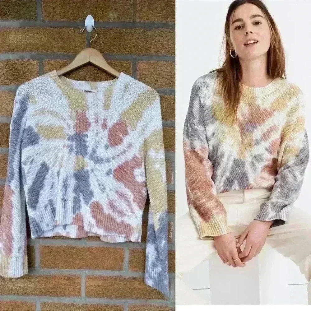 Madewell Tie Dye Westford Pullover Size Xs